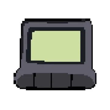 Alarm stopwatch pixel art vector illustration Illustrazione stock