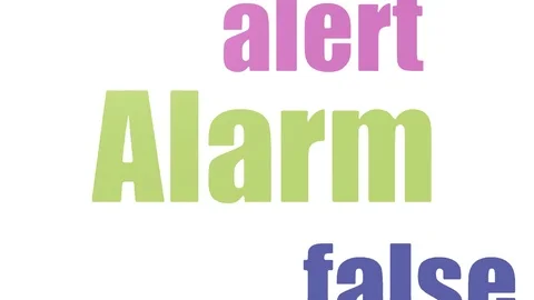 Alarm Tagcloud Animated Isolated Stock Footage 107249209