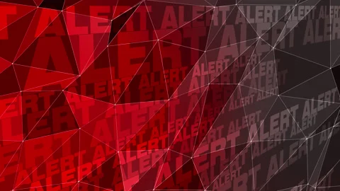 Alarm text alert backdrop modern red abstract pattern for urgent warning Stock Footage 271720150