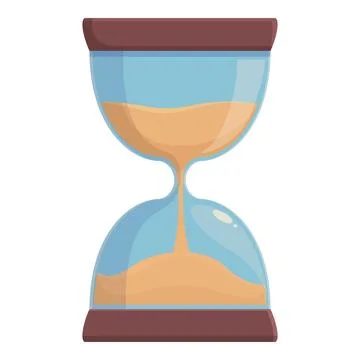 Alarm timer icon cartoon vector. Sand clock Stock Illustration