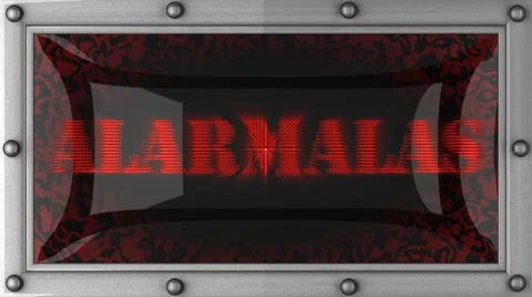 Alarmalas on led Video stock 8664172
