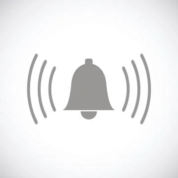 Alarmclock black icon Stock Illustration