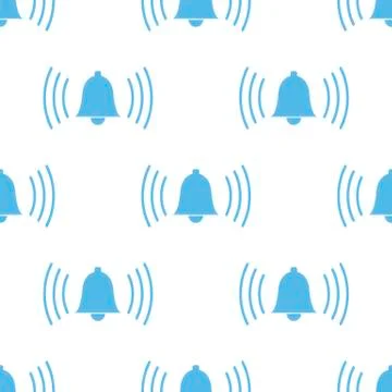 Alarmclock seamless pattern Stock Illustration