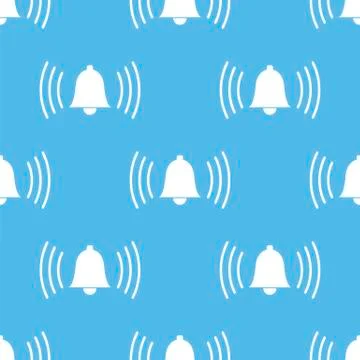 Alarmclock seamless pattern Stock Illustration