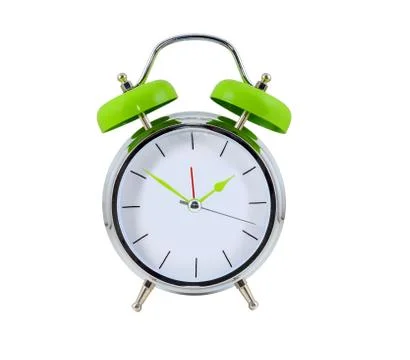 	Alarmclock on the white  Stock Photos