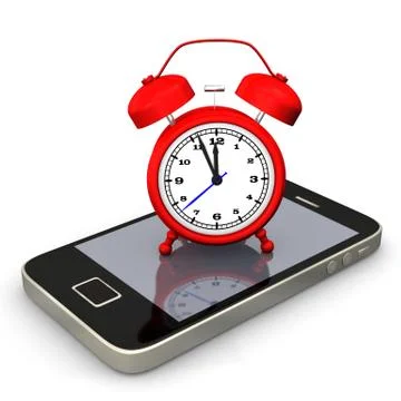 Alarmer smartphone Stock Illustration