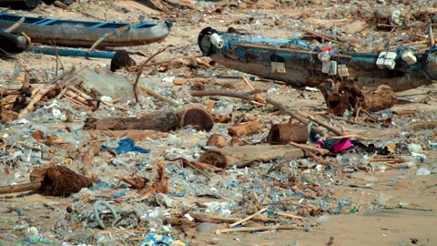 Alarming Plastic Pollution: Excessive Pl... | Stock Video | Pond5