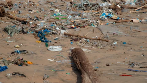 Alarming Plastic Pollution: Excessive Pl... | Stock Video | Pond5