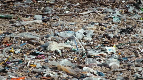 Alarming Plastic Pollution: Excessive Pl... | Stock Video | Pond5