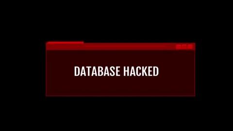 Alart System Hacked Error. Online Data Breach. Hacker News. Network Stock Footage 247269309