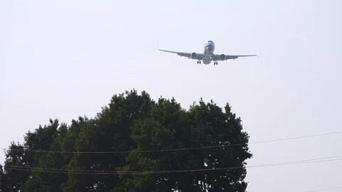 Alaska Air Crosswind Stock Footage 96475285