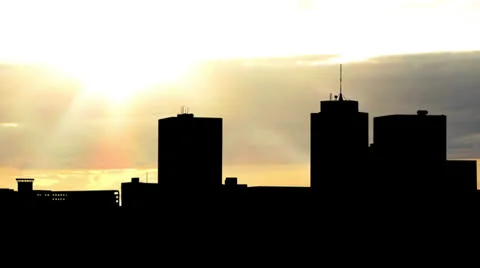 Alaska Anchorage sunset Stock Footage 24105173