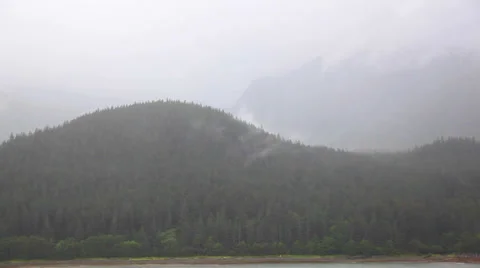 Alaska coast rain Video stock 27881354