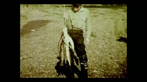 Alaska the day's catch 1937 動画素材 12674241