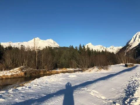 Alaska during the winter Stock Photos