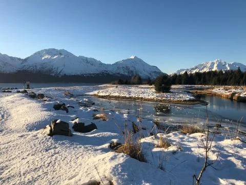 Alaska during the winter Stock Photos