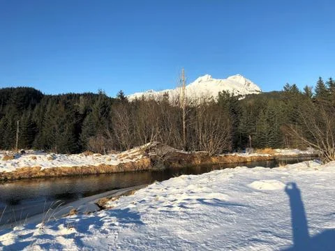 Alaska during the winter Stock Photos