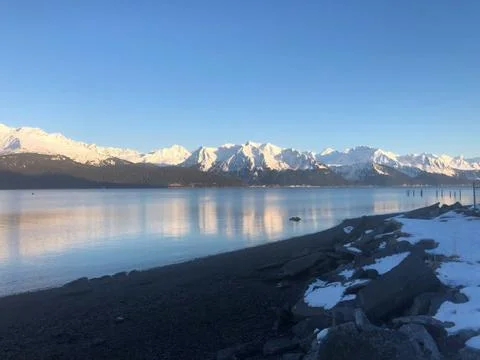Alaska during the winter Stock Photos