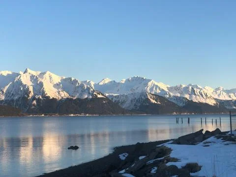 Alaska during the winter Foto stock