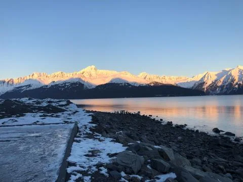 Alaska during the winter Stock Photos