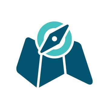 Alaska Expedition Map Compass Symbol Иллюстрация