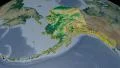 Alaska extruded. Bumps shaded. 4k or 4k+ Resolution