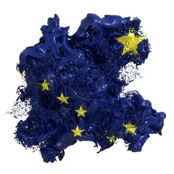 Alaska flag liquid Stock Illustration