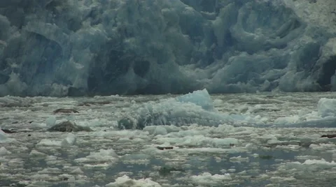 Alaska Glacier Ice Flow Video stock 44792803