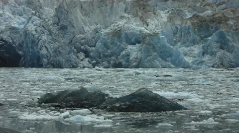 Alaska Glacier Ice Flow Video stock 44795070