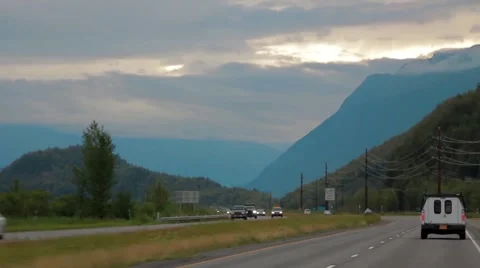 Alaska Highway Stock Footage 48529591