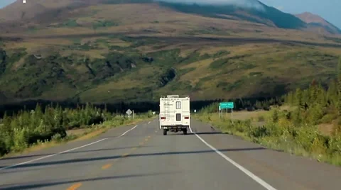 Alaska Highway Stock Footage 48529875