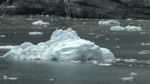 Alaska Ice Flow Video stock 63176407