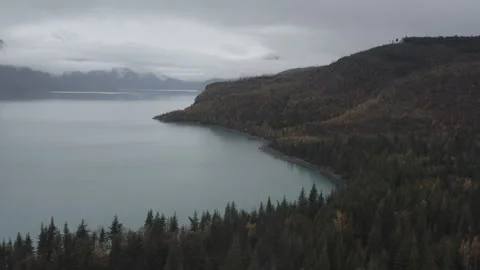 Alaska Lake Fall 03 Video stock 321705377