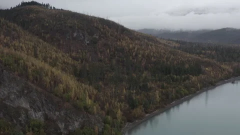 Alaska Lake Fall 07 Video stock 321705281