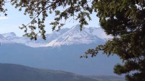 Alaska Mountains rack focus Stock Footage 85368684