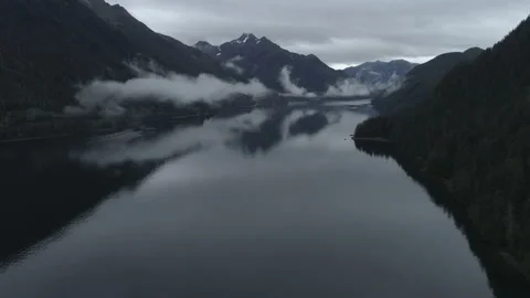 Alaska pan left over river Stock Footage 214018506