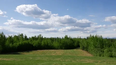 Alaska Range with clouds time lapse Stock Footage 82489266