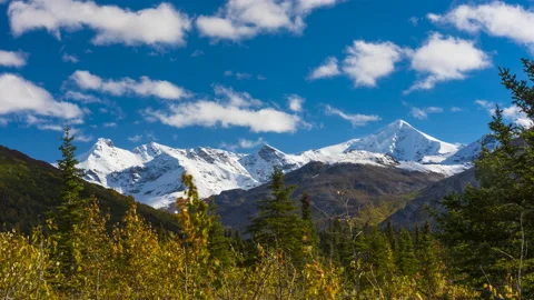 Alaska Range time lapse Stock Footage 141245220