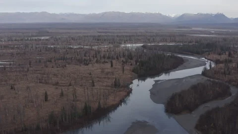 Alaska River Fall 02 Video stock 321706425