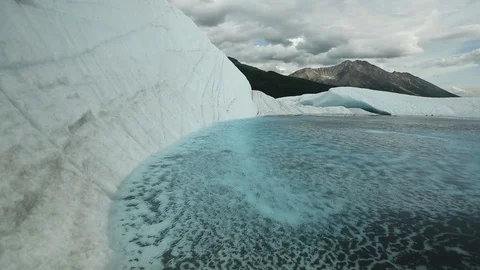 Alaska Root Glacier Wrangell St. Elias National Park Stock Footage 121539993