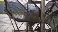 Salmon Fish Wheel Medium Shot Chilkat Ri, Stock Video