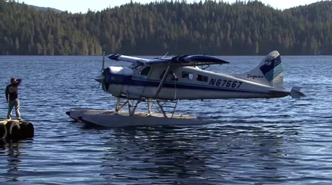 Alaska Seaplane Stock Footage 44981233