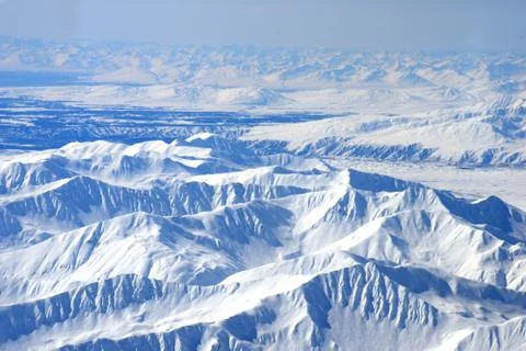 Alaska snow mountain Stock Photos