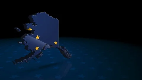 Alaska State Election Background 03 Stock Footage 124621006