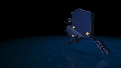 Alaska State Election Background 04 Stock Footage 124621205