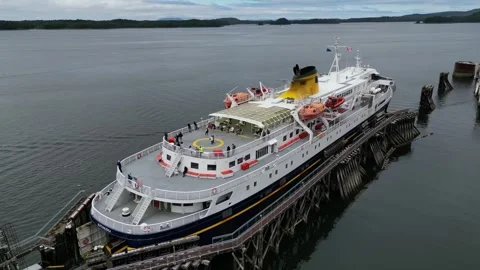 Alaska State Ferry Matanuska Stock Footage 251595266