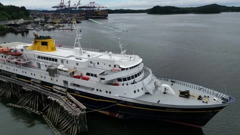 Alaska State Ferry Matanuska Stock Footage 251595535