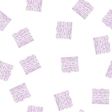 Alaska state glyph seamless pattern Stock Illustration