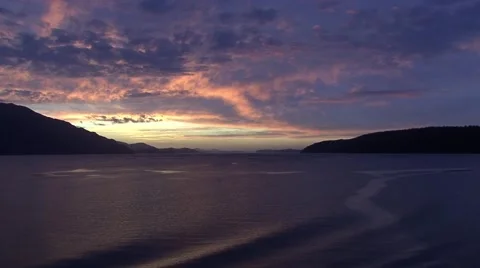 Alaska Sunset Stock Footage 43008261