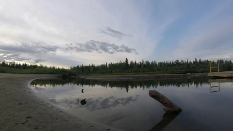 Alaska sunset Stock Footage 74661286